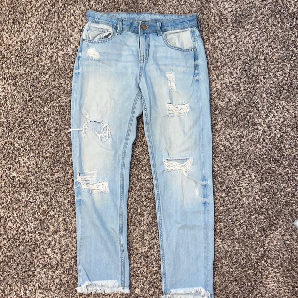 Zara distressed jeans